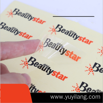 PVC Gold Foil Sticker with Self Adhesive